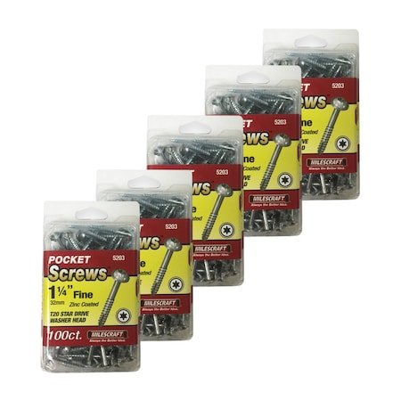 Milescraft Wood Screw, 2 in, Zinc Plated Phillips Drive 7353